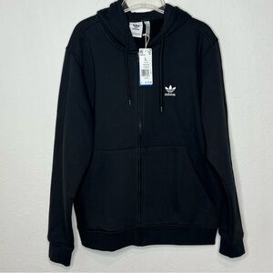 Man, Adidas, black sweater, full zip size large